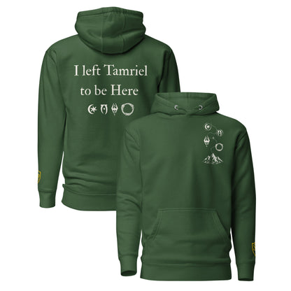 I Left Tamriel to Be Here | Fantasy RPG Hoodie